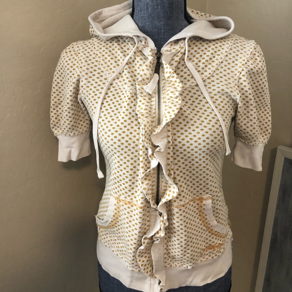 Billabong Polka Dot Zip Up Jacket